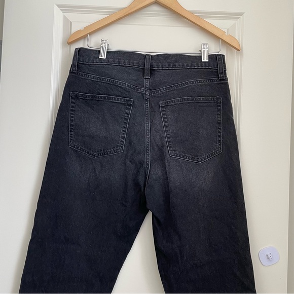 Sky High Rise Cheeky Straight Jeans with Washwell size 30 Regular in Black Rinse - Picture 12 of 14